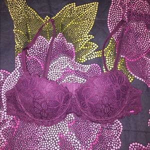PINK Date Push-Up Bra "Black Cherry"
