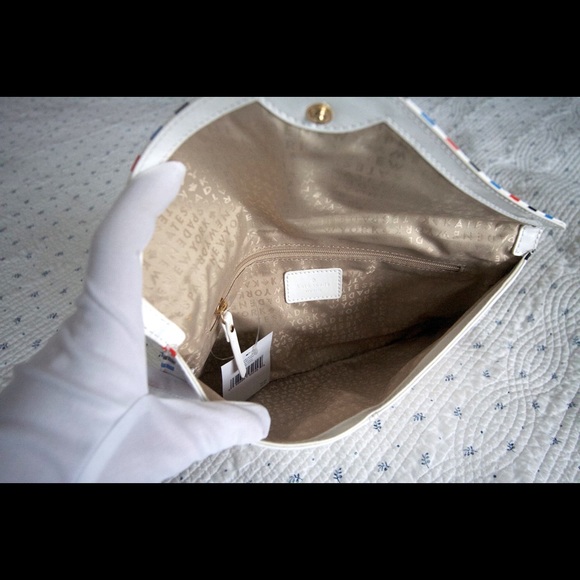 SOLD!!! Kate Spade Par Avion Via Air Mail Clutch - Picture 3 of 4