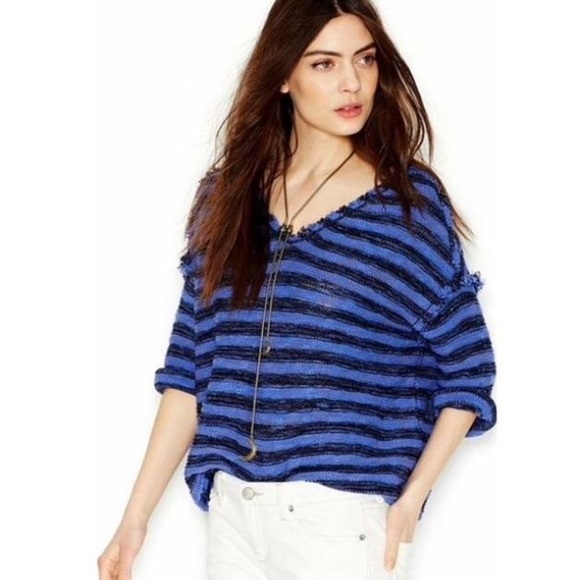 Free People spells trouble striped pullover
