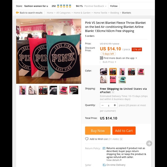 FAKE VS BLANKETS ARE BEING SOLD TO YOU EVEN SHERPA - Picture 2 of 4