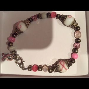 FINAL PRICE DROP!!Breast Cancer Awareness Bracelet