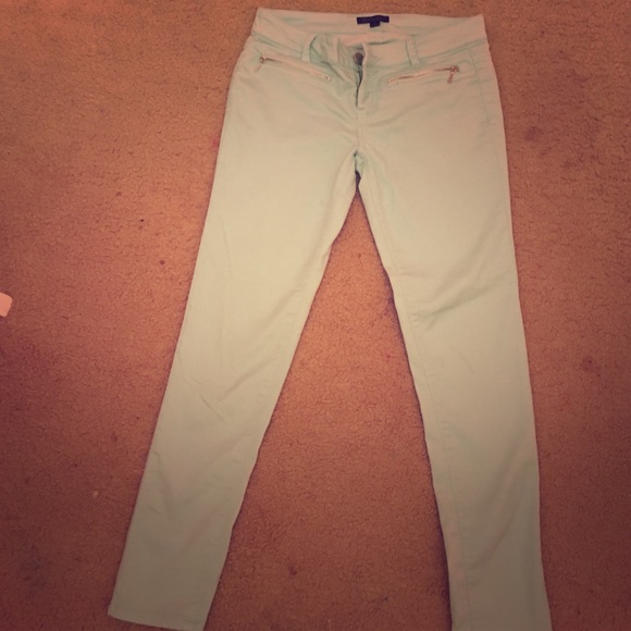 Mint blue pants