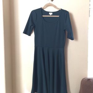 Green Nicole Lularoe dress, size medium