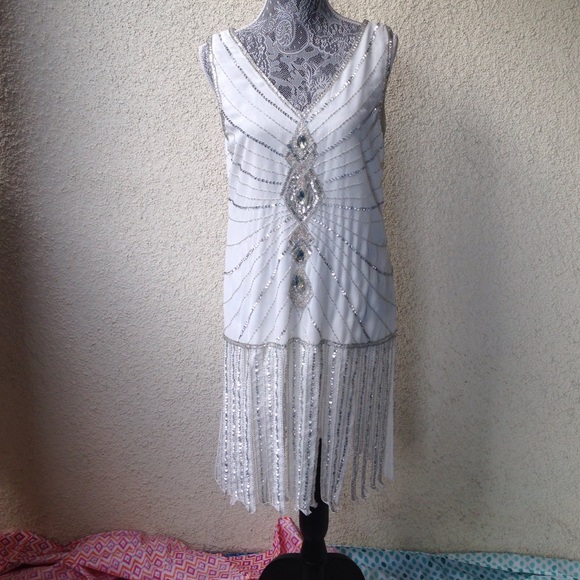 1920's Flapper Vintage Style Dress size Medium.
