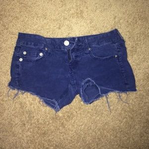 Blue jean shorts