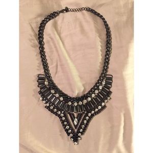 Glam Gunmetal Necklace