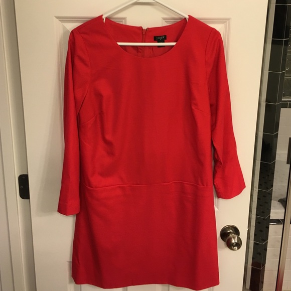 ❌SOLD❌ J.CREW Size 2 Red Shift Dress