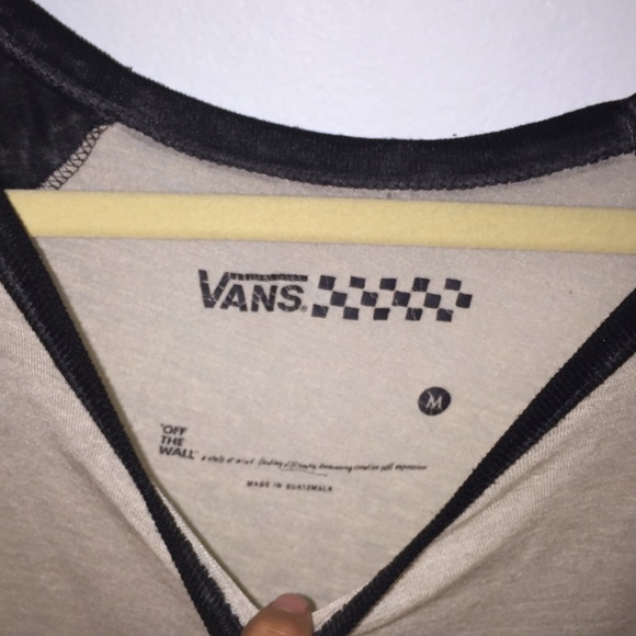 Vans- Cropped 3/4 Sleeve Top - Picture 2 of 3