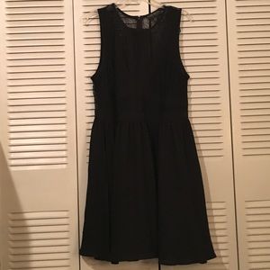 Black a-line dress