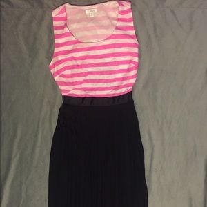 Hot pink stripe Charming Charlie Dress