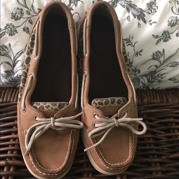 {Sperry's} Top Sider Leopard Cheetah boat Shoes