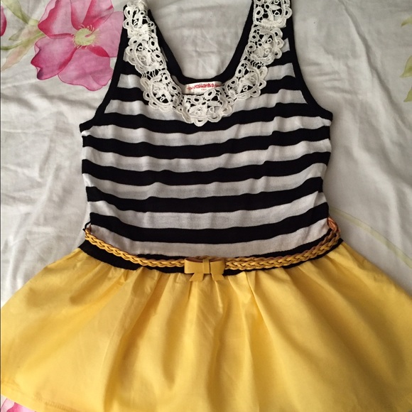 Black and white striped tank top