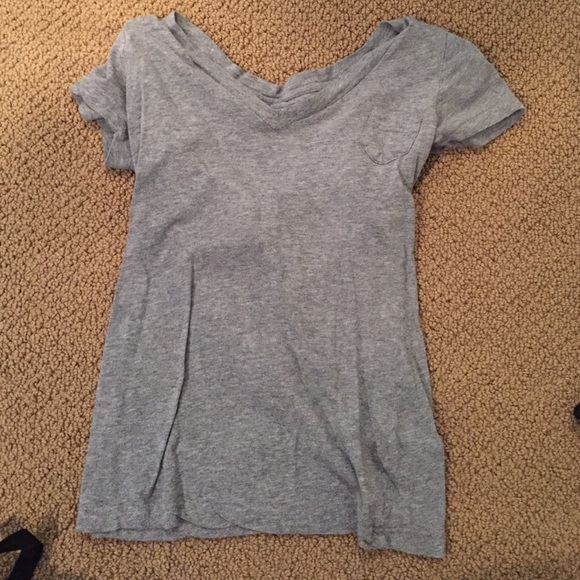 Gray v neck