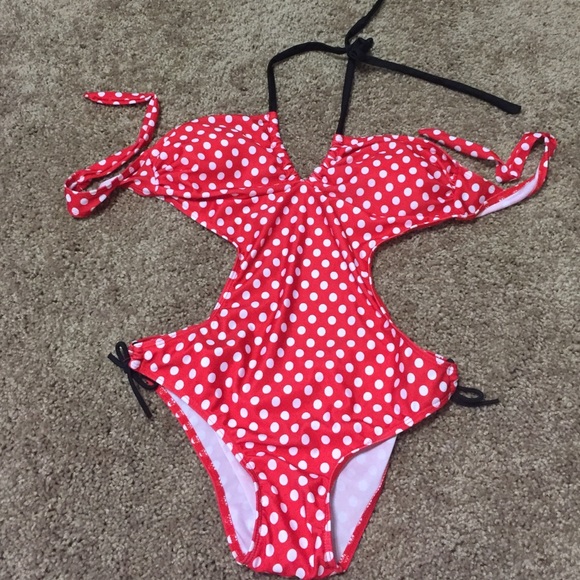 Polka dot monokini