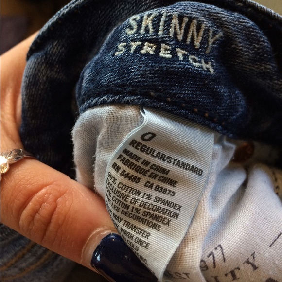 AE jeans skinny stretch, size 0 regular length - Picture 2 of 2