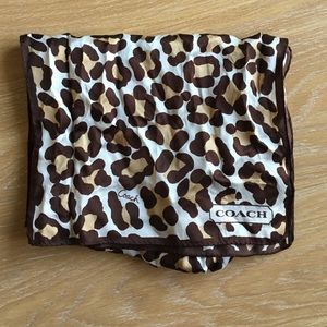 Coach Silk Cheetah Print Scarf
