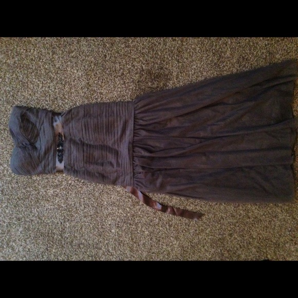 gray prom dress size 0