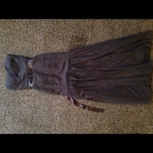 gray prom dress size 0