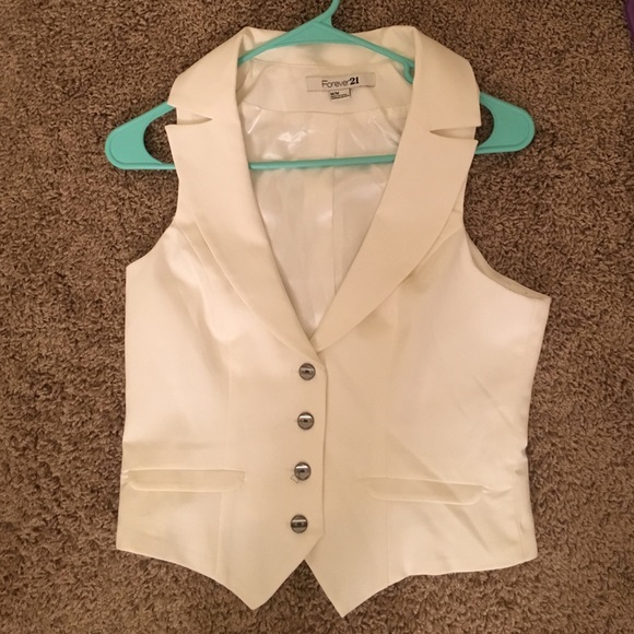 Forever 21 White Vest