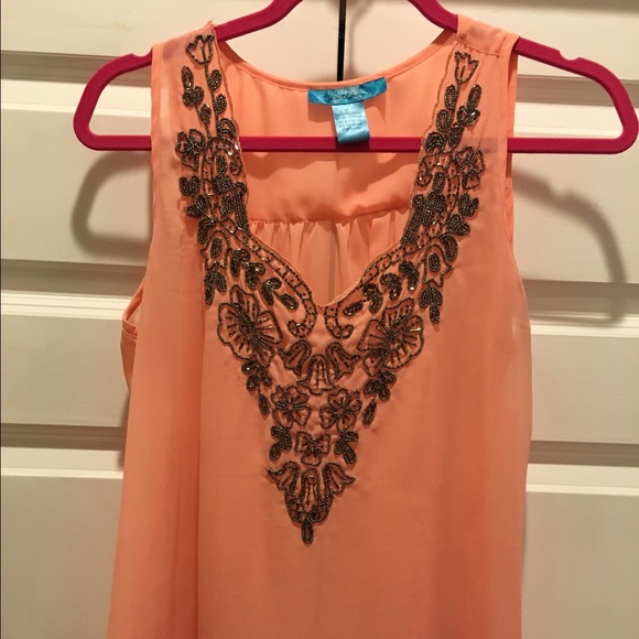 Women's embellished tank top
