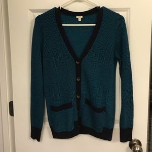 J. Crew Herringbone Cardigan