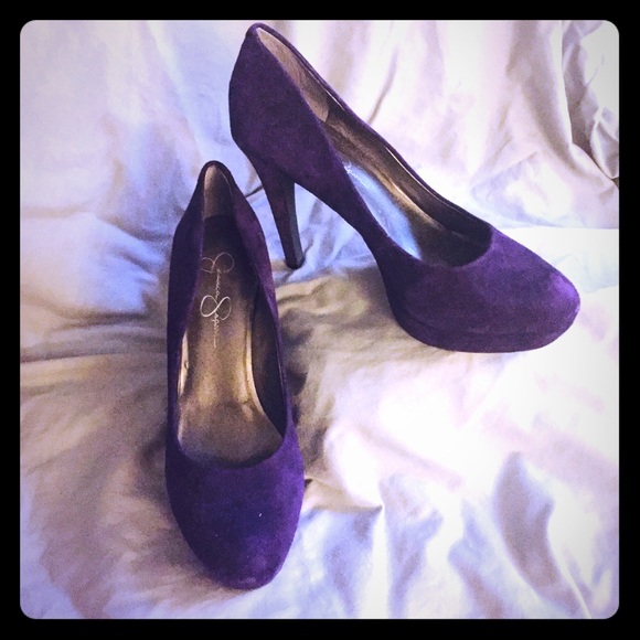 Jessica Simpson Purple Suede Pumps