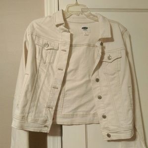 Old navy white Jean jacket