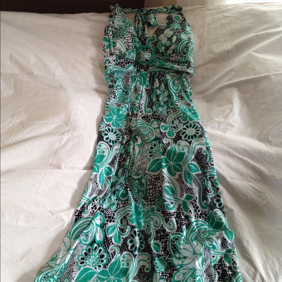Halter maxi summer dress size M
