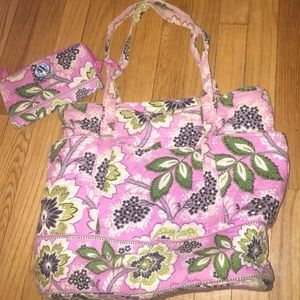 Vera Bradley tote and wallet