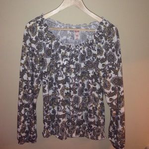 Long sleeve peasant top