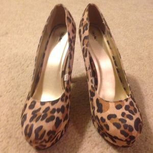 Leopard print heels