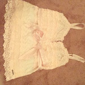 Abercrombie and Fitch lace top.
