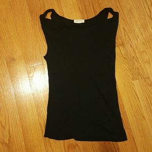 Forever 21 Navy Blue Drape Top Small