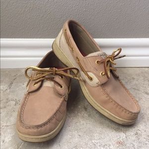 Tan Sperry Top-siders