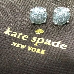 Kate Spade Silver Glitter Earrings