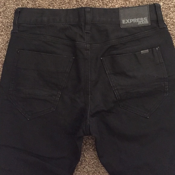 MEN'S black Express skinny jeans