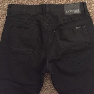 MEN'S black Express skinny jeans