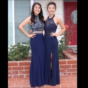 Navy Blue Prom Dress