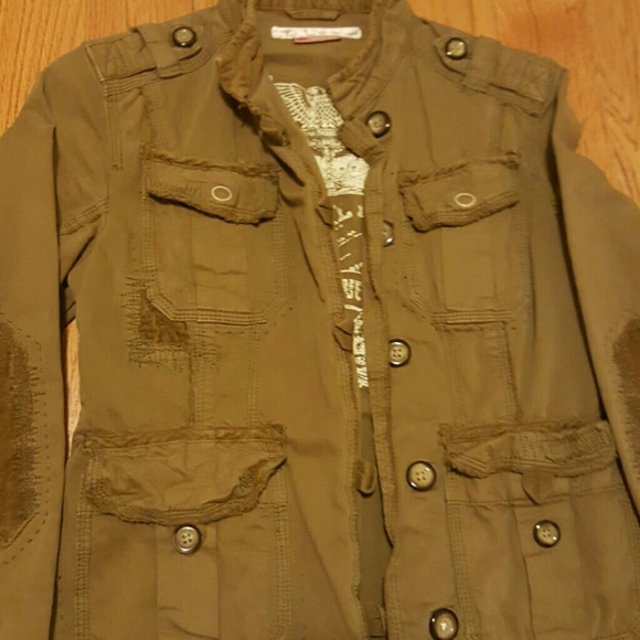 Triple Five Soul XS Jacket Cotton Olive Colored - Picture 2 of 4