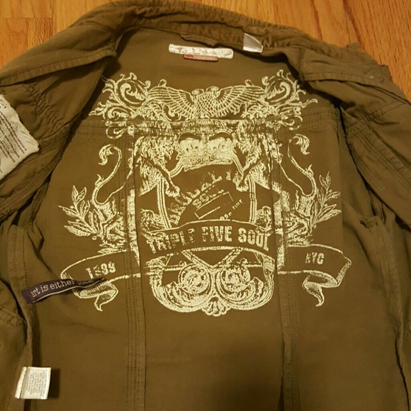 Triple Five Soul XS Jacket Cotton Olive Colored - Picture 4 of 4