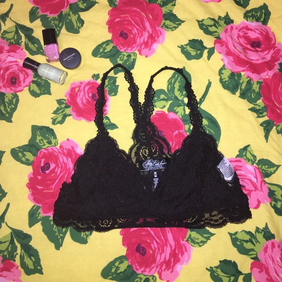 Black racerback bralette
