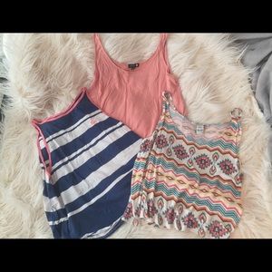 Lot of 3 Casual Tank Tops