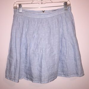 Forever 21 blue and white striped skirt