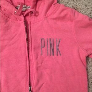 Victoria's Secret pink zip up hoodie