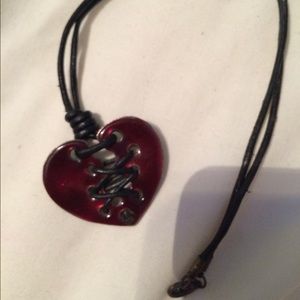 Stitched Heart Necklace