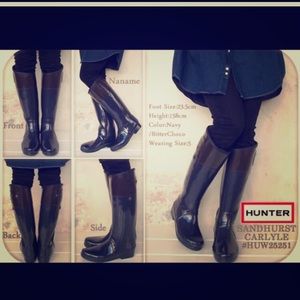 Hunter Sandhurst Carlyle Riding Rain Boots