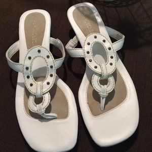 White Aerosoles Sandals