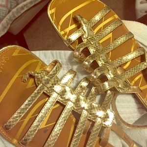 Sam and Libby gold Sandals