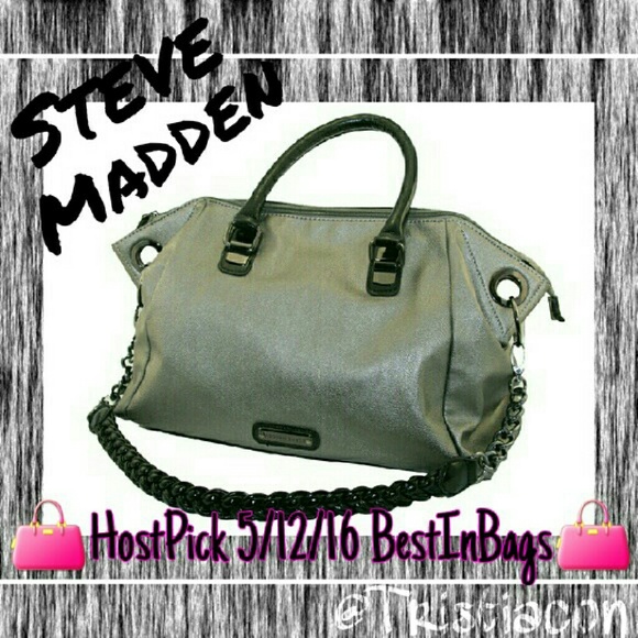 ✨SALE✨Steve Madden Silver w/ Gunmetal  EUC✨