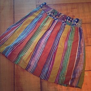 Anthropologie Boho High Waisted Skirt